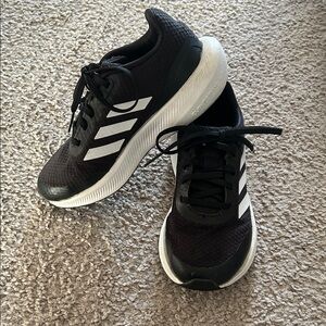 Adidas Black and White Athletic Sneakers